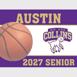 Fort Collins High School basketball yard signs