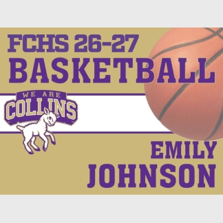 Fort Collins High School basketball yard signs