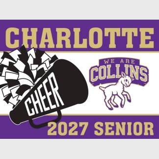 Fort Collins High School cheer yard signs