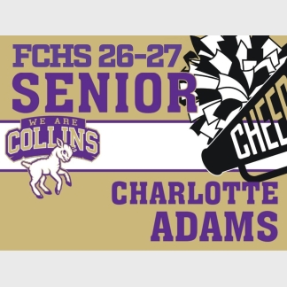 Fort Collins High School cheer yard signs