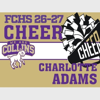 Fort Collins High School cheer yard signs