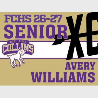 Fort Collins High School cross country yard signs