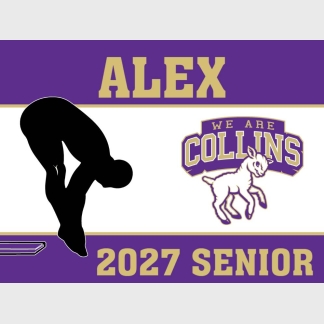 Fort Collins High School diving yard signs