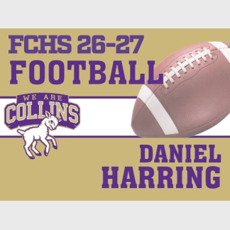 Fort Collins High School football yard signs