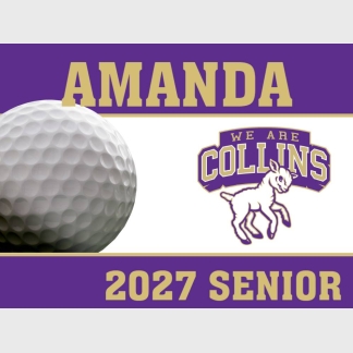 Fort Collins High School golf yard signs