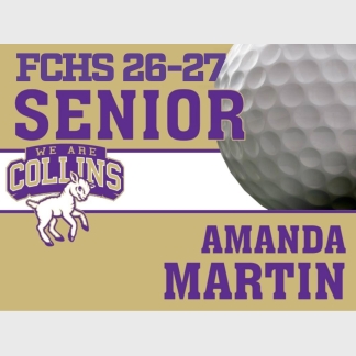 Fort Collins High School golf yard signs