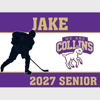 Fort Collins High School ice hockey yard signs