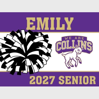 Fort Collins High School poms yard signs