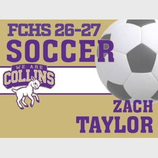 Fort Collins High School soccer yard signs