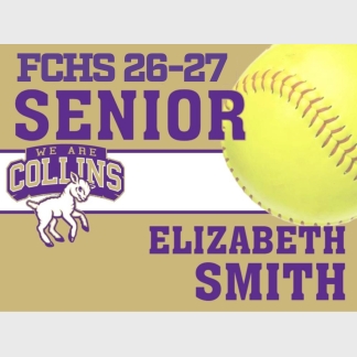 Fort Collins High School softball yard signs