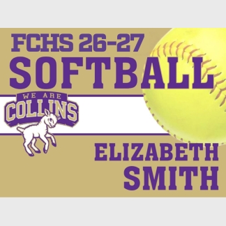 Fort Collins High School softball yard signs