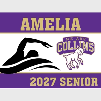Fort Collins High School swimming yard signs