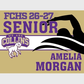 Fort Collins High School swimming yard signs
