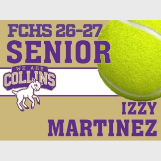 Fort Collins High School tennis yard signs