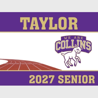 Fort Collins High School track & field yard signs