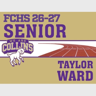 Fort Collins High School track & field yard signs