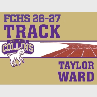 Fort Collins High School track & field yard signs