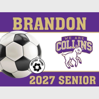 Fort Collins High School unified soccer yard signs