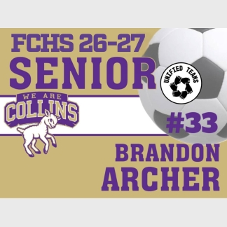 Fort Collins High School unified soccer yard signs