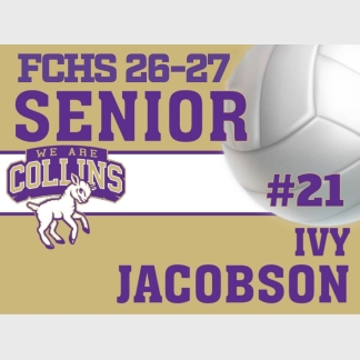 Fort Collins High School volleyball yard signs