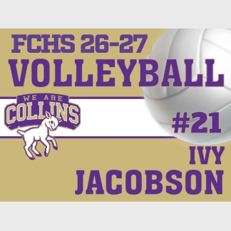 Fort Collins High School volleyball yard signs