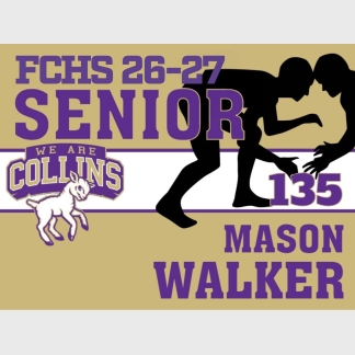 Fort Collins High School wrestling yard signs