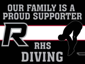 Roosevelt High School Diving yard signs