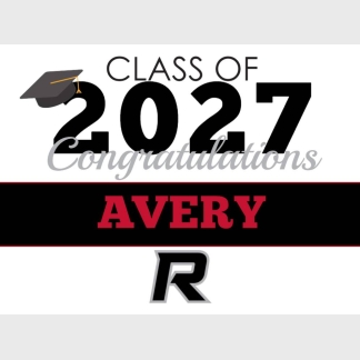 Roosevelt High School graduation yard signs