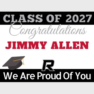 Roosevelt High School graduation yard signs