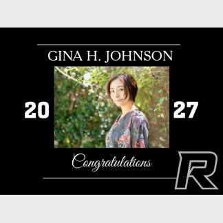 Roosevelt High School graduation photo yard signs