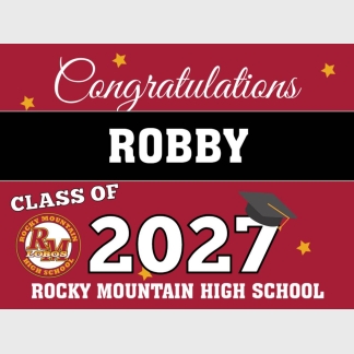 Rocky Mountain High School Graduation yard signs 2027