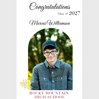 Rocky Mountain High School Graduation photo signs