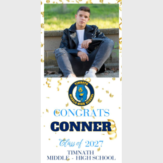 Timnath Middle High School Graduation photo banners