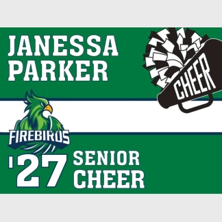 Windsor Charter Academy cheer yard sign