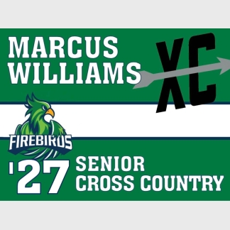 Windsor Charter Academy cross country yard sign