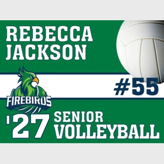 Windsor Charter Academy volleyball yard sign