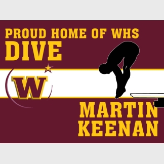 windsor high school diving yard sign
