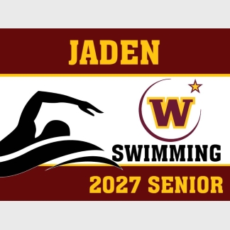 windsor high school swimming yard sign