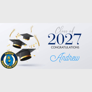Timnath Middle High School Graduation banner