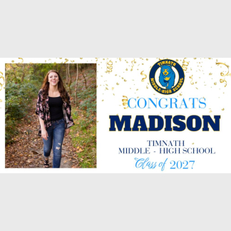 Timnath Middle High School Graduation photo banners