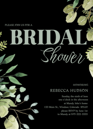 custom bridal shower invitations