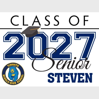 Timnath Middle High School graduation yard signs