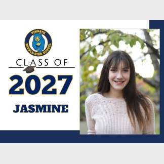 Timnath Middle High School graduation photo yard signs