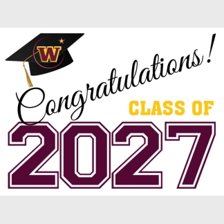 Windsor High School graduation yard signs
