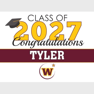 Windsor High School graduation yard signs
