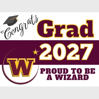 Windsor High School graduation yard signs