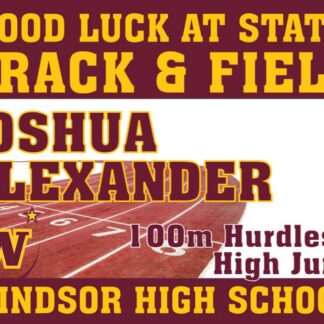 Windsor High School Track state yard signs
