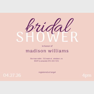 bridal shower invitations