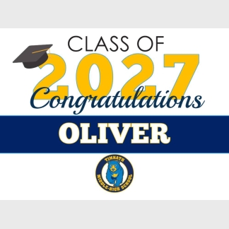 Timnath Middle High School graduation yard signs