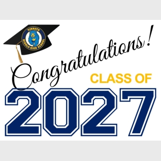 Timnath Middle High School graduation yard signs